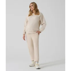 Pantalón premamá felpa crema*Prenatal