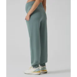 Pantalón premamá felpa verde*Prenatal Discount