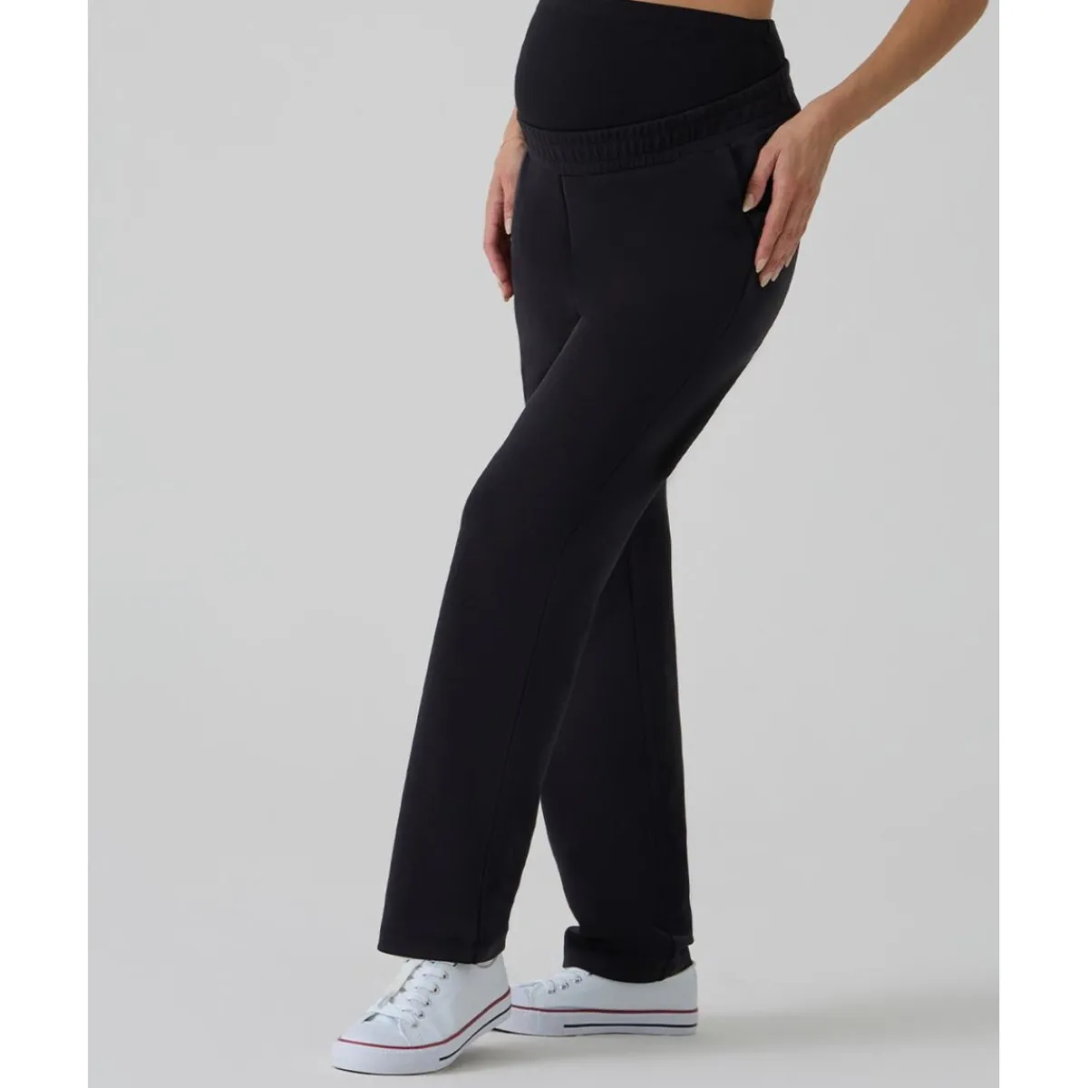 Best Pantalón premamá negro en felpa modal Premamá·Moda|Moda·Pantalones, Faldas Y Leggins