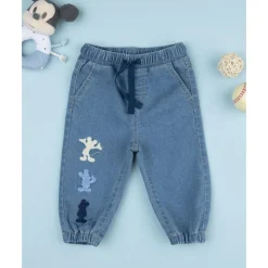 New Pantalón vaquero de niño con parche de Mickey Mouse Niño·Bebé Niño 3-36 Meses|Bebé Niño 3-36 Meses·Vaqueros, Pantalones Y Petos