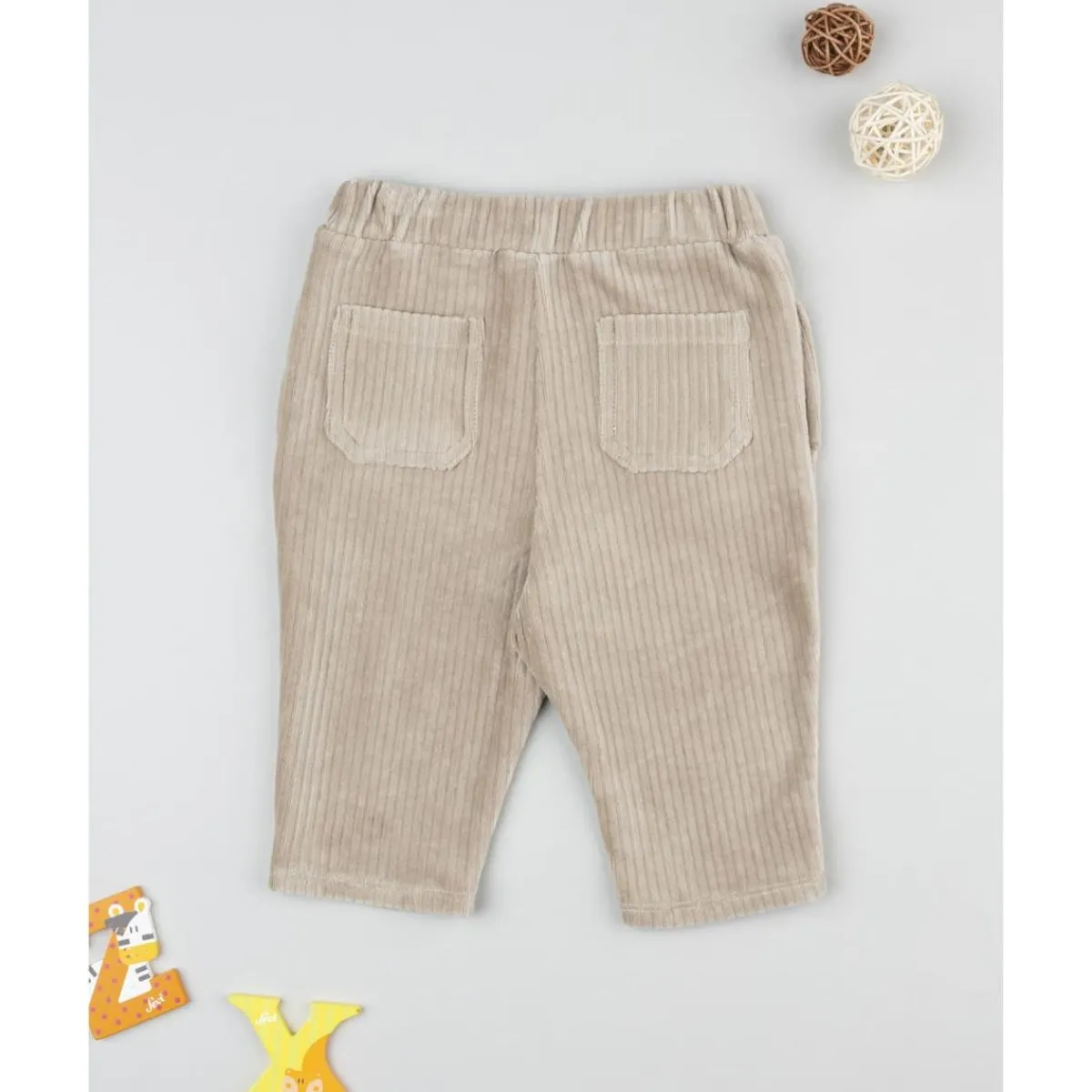 Pantalón velour niño beige*Prenatal Outlet