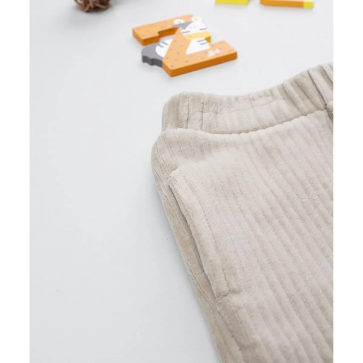 Pantalón velour niño beige*Prenatal Outlet