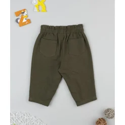 Pantalón verde de niña con bordados*Prenatal Hot