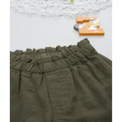 Pantalón verde de niña con bordados*Prenatal Hot