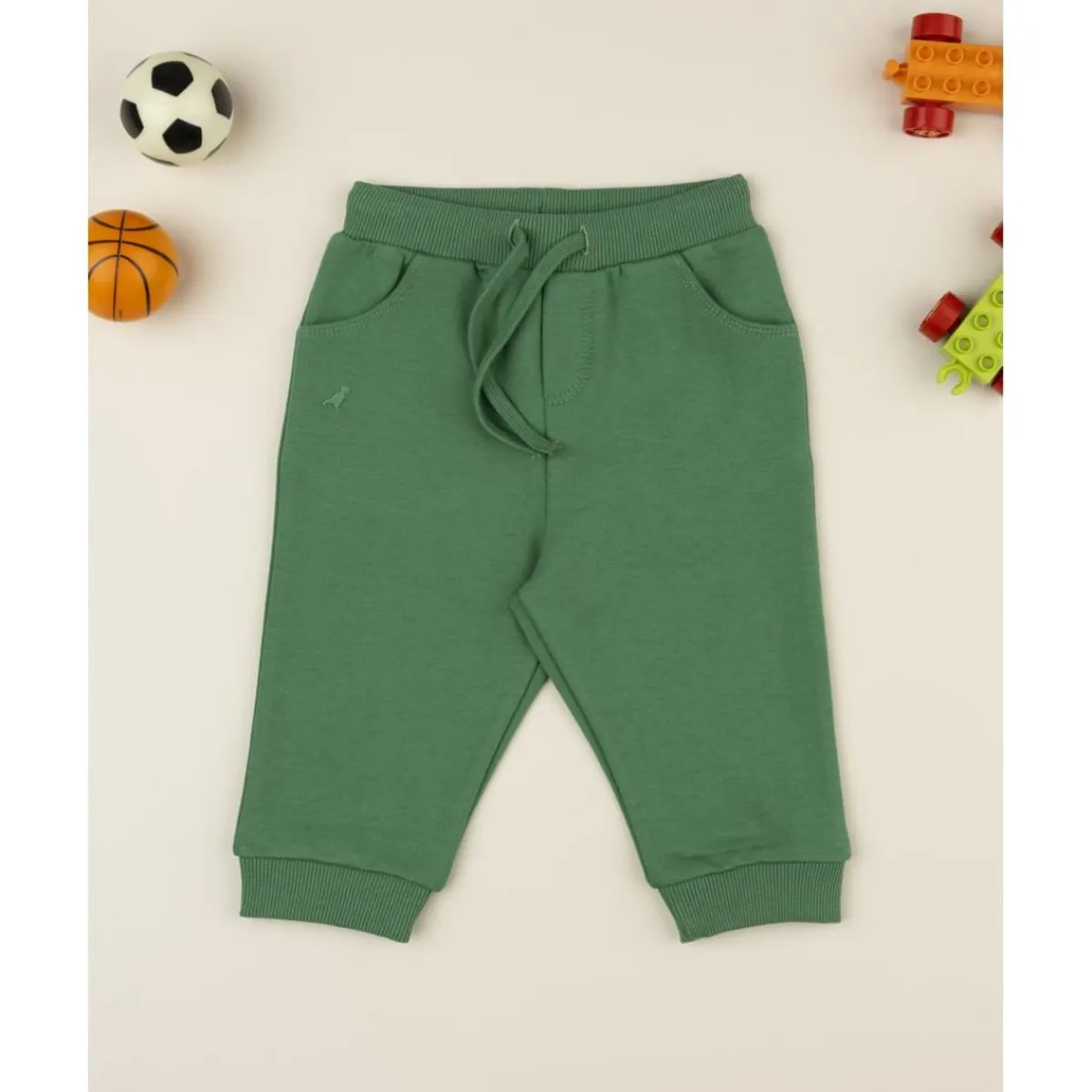 Pantalones niño verde*Prenatal Online