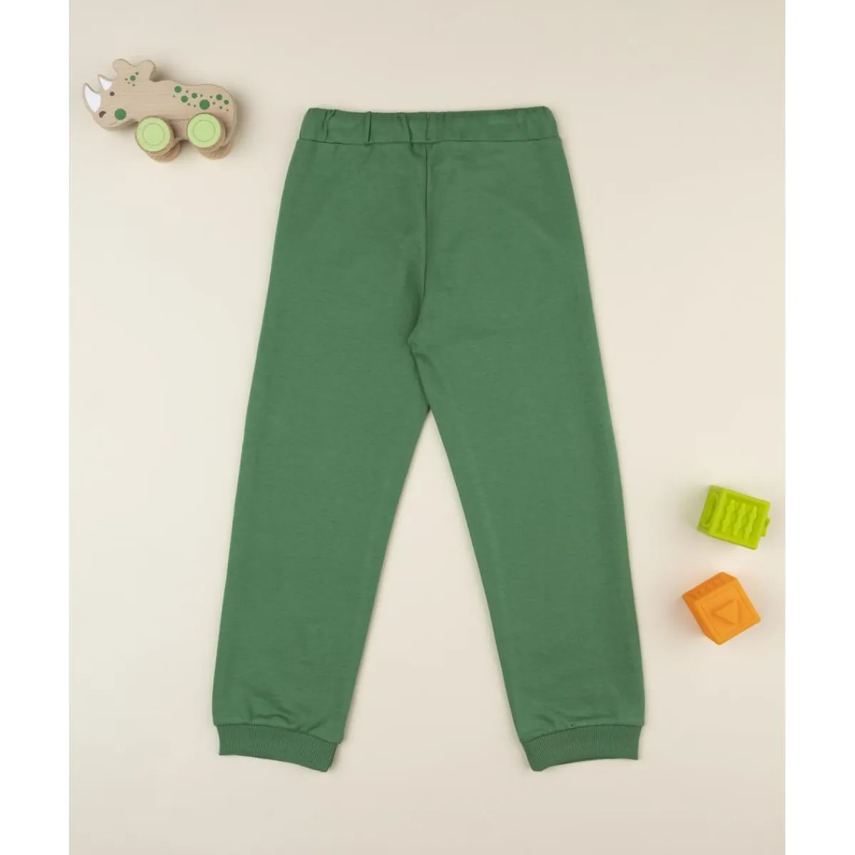 Pantalones niño verde estampado relieve*Prenatal Outlet