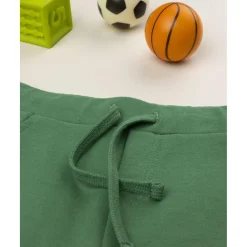 Pantalones niño verde estampado relieve*Prenatal Sale