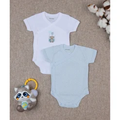 Clearance Paquete 2 body blanco y celeste Recién Nacido·Ropa Y Accesorios|Ropa Y Accesorios·Bodies