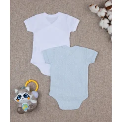 Clearance Paquete 2 body blanco y celeste Recién Nacido·Ropa Y Accesorios|Ropa Y Accesorios·Bodies