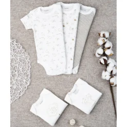 Paquete 5 body cortos unisex oro*Prenatal New