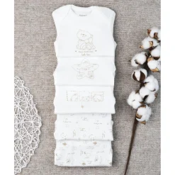 Paquete 5 body unisex oro*Prenatal Discount