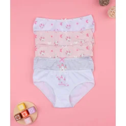 Paquete 5 calzoncillos rosas niña castillos*Prenatal Discount