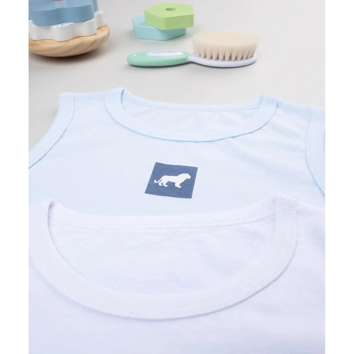 Discount Paquete 2 camisetas de tirantes anchos blanco/azul Descanso Y Ropa Interior·Infantil 2-10 Años