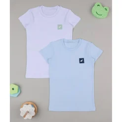 Paquete 2 camisetas niña blanco/azul*Prenatal Clearance