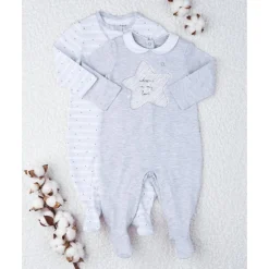 Sale Paquete 2 pijamas unisex gris Recién Nacido·Ropa Y Accesorios|Ropa Y Accesorios·Peleles