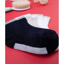 Paquete de 3 calcetines cortos de algodón para niño en color liso*Prenatal New