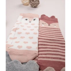 Paquete de 4 calcetines largos niña animales*Prenatal Hot
