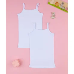 Paquete de 2 camisetas interiores de niña con tirante fino*Prenatal Outlet