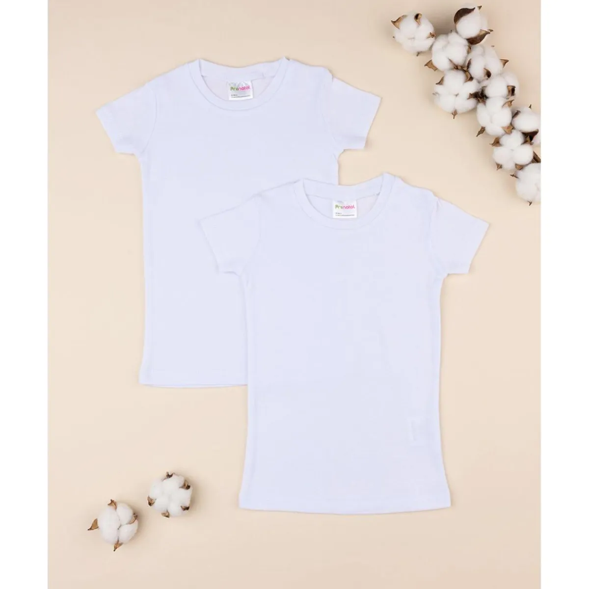 Clearance Paquete de 2 camisetas interiores de niño de media manga Descanso Y Ropa Interior·Infantil 2-10 Años