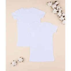Clearance Paquete de 2 camisetas interiores de niño de media manga Descanso Y Ropa Interior·Infantil 2-10 Años