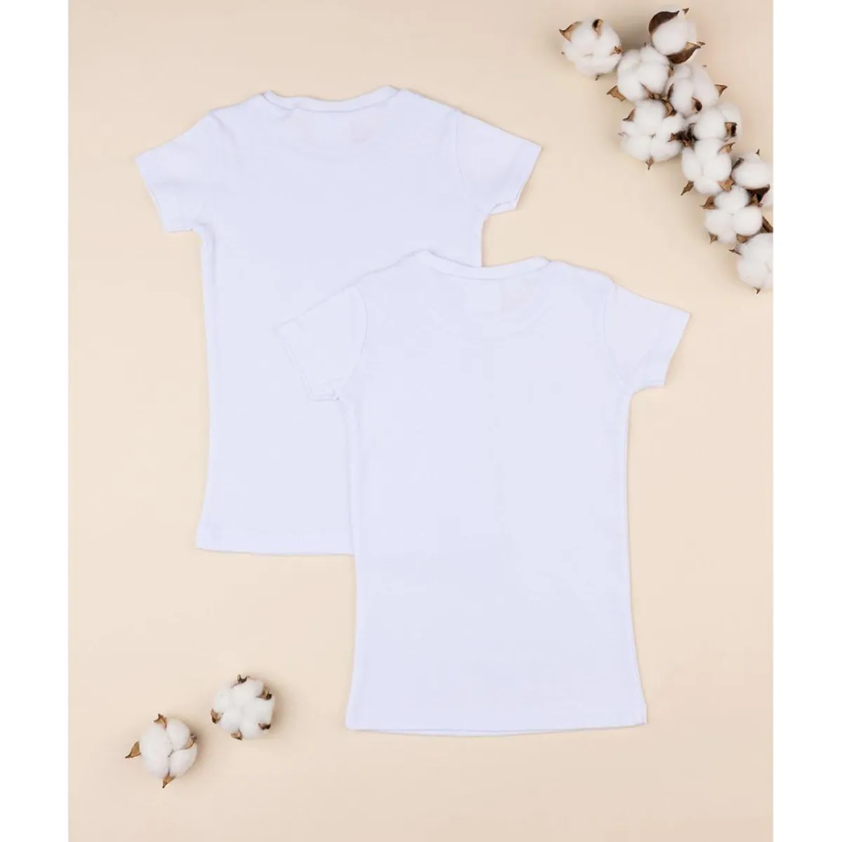 Clearance Paquete de 2 camisetas interiores de niño de media manga Descanso Y Ropa Interior·Infantil 2-10 Años