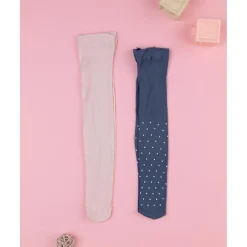 Online Paquete de 2 medias para niña rosa/azul de todo estampado Calzado Y Accesorios·Accesorios Y Complementos