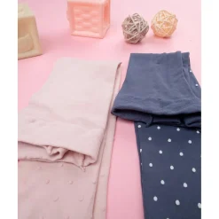 Online Paquete de 2 medias para niña rosa/azul de todo estampado Calzado Y Accesorios·Accesorios Y Complementos