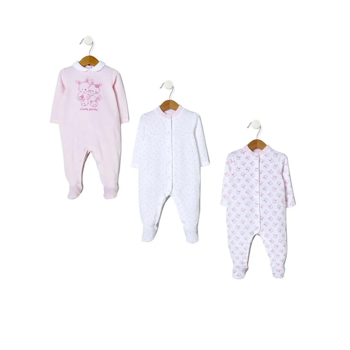 Paquete de 3 piezas de peleles de terciopelo*Prenatal Best