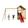 Parque juegos infantil de madera Teide XL con columpio doble*MASGAMES