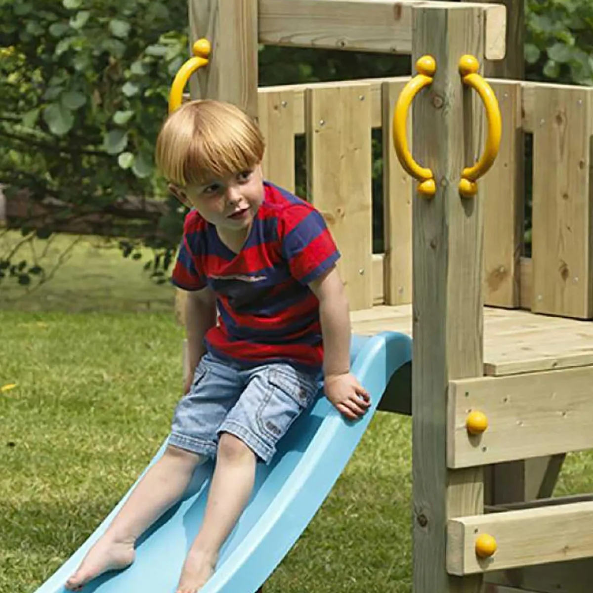 Parque juegos infantil de madera Teide XL con columpio doble*MASGAMES