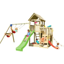 Parque juegos infantil de madera Penthouse XL con columpio doble*MASGAMES Hot