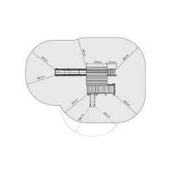 Parque juegos infantil de madera Penthouse XL con columpio doble*MASGAMES Hot