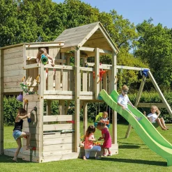 Parque juegos infantil de madera Palazzo XL con columpio doble*MASGAMES Clearance
