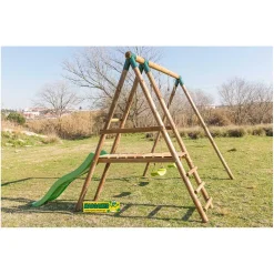 Parque juegos infantil de madera Milos con asiento para bebé*MASGAMES Sale