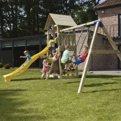 Parque juegos infantil de madera Belvedere con columpio doble*MASGAMES Online