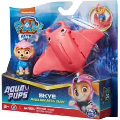 Hot Patrulla Canina - Conjunto de figuras Skye Aqua Aventura Coleccionables Y Mini Mundos