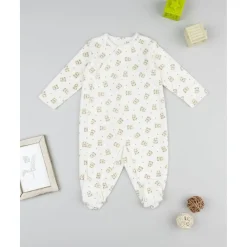 Pelele blanco de niño con estampado allover*Prenatal Outlet