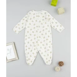Pelele blanco de niño con estampado allover*Prenatal Outlet