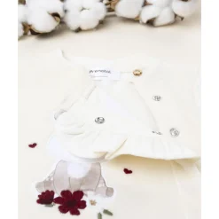 Sale Pelele de terciopelo crema con ciervita para recién nacida Ropa Y Accesorios·Peleles|Recién Nacido·Ropa Y Accesorios