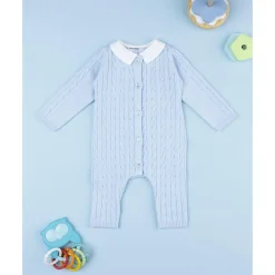 Pelele tricot azul de recién nacido*Prenatal Clearance