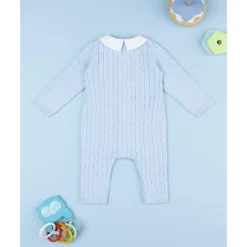 Pelele tricot azul de recién nacido*Prenatal Clearance