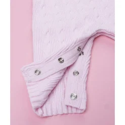Pelele tricot rosa de niña con lazo*Prenatal New