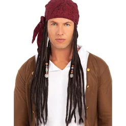 Online Peluca con pañuelo pirata Halloween|Disfraces