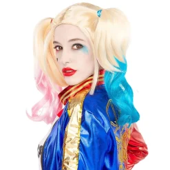 Best Peluca Harley Quinn Escuadrón Suicida Disfraces|Halloween