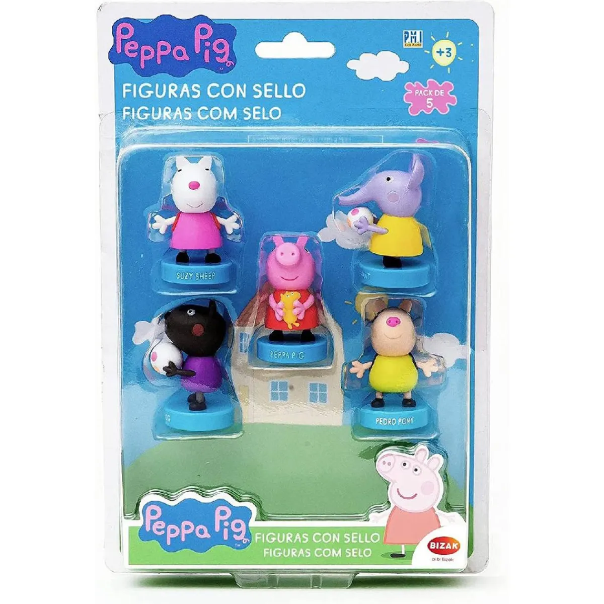 Peppa Pig - Pack 5 sellos*BIZAK Best