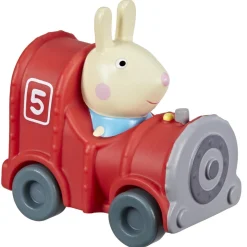 New Peppa Pig - Richard Rabbit con Tren Coleccionables Y Mini Mundos