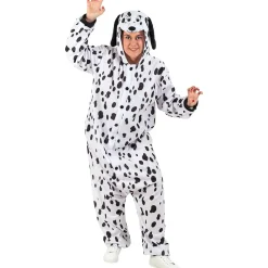 Online Perro dálmata Onesie adulto S-M Disfraces|Halloween