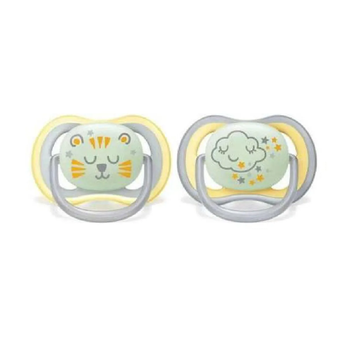 Philips - 2 chupetes Ultra Air Night - León y Nuves*AVENT Discount