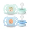 Philips - 2 chupetes Ultra Start niño verde y azul (0-2m)*AVENT Outlet