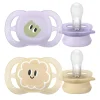 Hot Philips - 2 chupetes Ultra Start niña lila y amarillo (0-2m) Biberones Y Chupetes·Chupetes